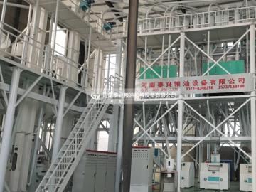 山東德州100噸玉米加工設備安裝